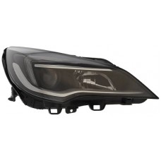 Vauxhall Astra 2015-2022 Black Inner (Incl. LED Daytime Running Lamp) Halogen Head Lamp Unit Driver Side